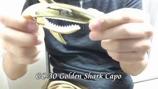 Golden Shark Capo（さめ型カポ）＆他のカポと重量比較