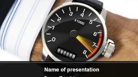 Clock Timer PowerPoint Template by PoweredTemplate.com
