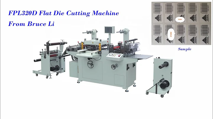 FPL320D High Speed Paper Label Sticker Flat Bed Die Cutting Machine With Hot Stamping Unit
