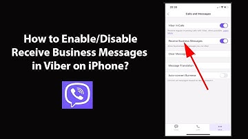 How to Enable/Disable Receive Business Messages in Viber on iPhone?