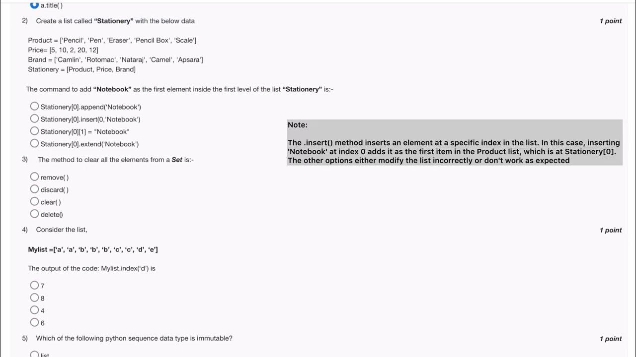 Nptel python for data science questions week 2 practice assignment l ...