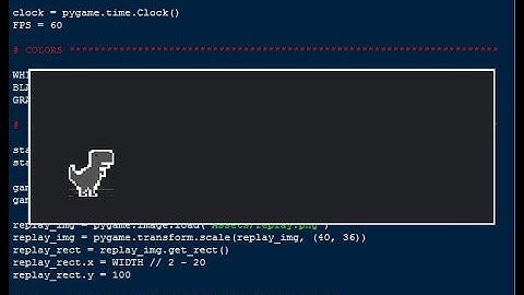 Chrome Dino Game Clone Using Pygame
