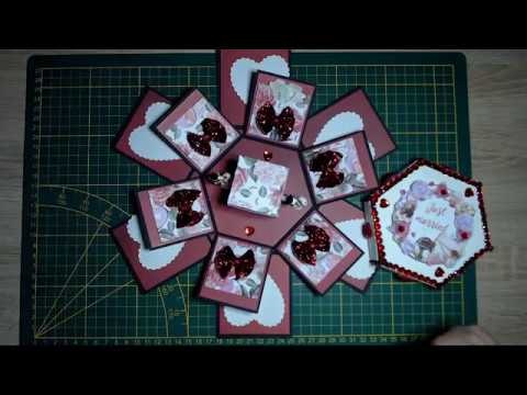 Doppelte Explosionsbox zur Hochzeit
