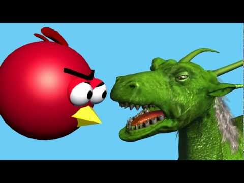 CUT THE ROPE starring ANGRY BIRDS ♫ 3D animated  game mashup ☺ FunVideoTV - Style ;-))