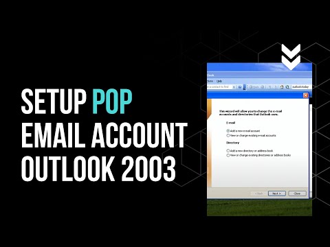 Setup POP Email Account Outlook 2003