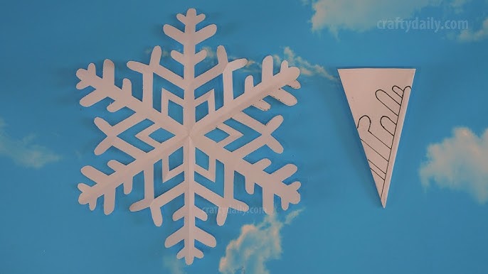 Paper MINI SNOWFLAKE tutorial - Paper SNOWFLAKES - DIY 