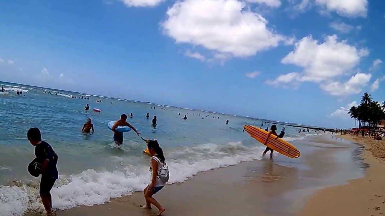 camera iphone 8 plus apk Walking Along Waikiki Beach with a HD Wide Angle Camera, Honolulu, Hawaii