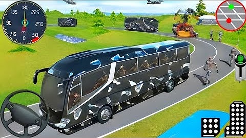 US Army Bus Driving Simulator Game - Army Transporting military squad Driving 3D - Andriod Gameplay