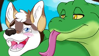 Snake Asmr - Python Relaxes Furry