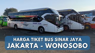 Harga Tiket Bus Sinar Jaya Jakarta Wonosobo Terbaru