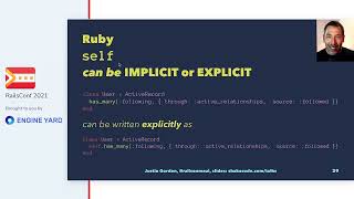 talk by Justin Gordon: Implicit to Explicit: Decoding Ruby's Magical Syntax