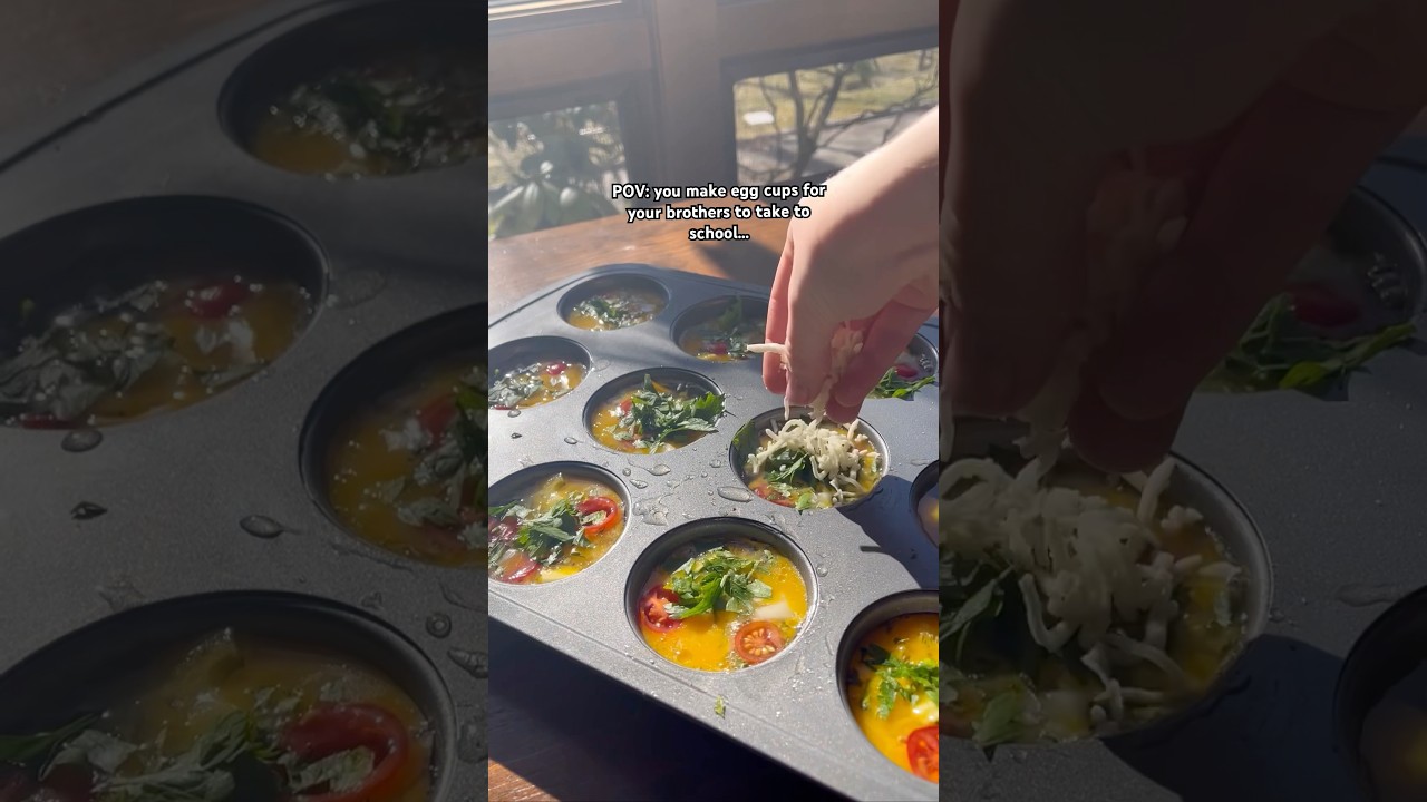 POV: you make egg cups for your brothers to take to school… 
