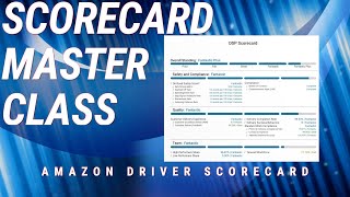 Amazon Driver Scorecard Master Class - YouTube Playlist in Description 