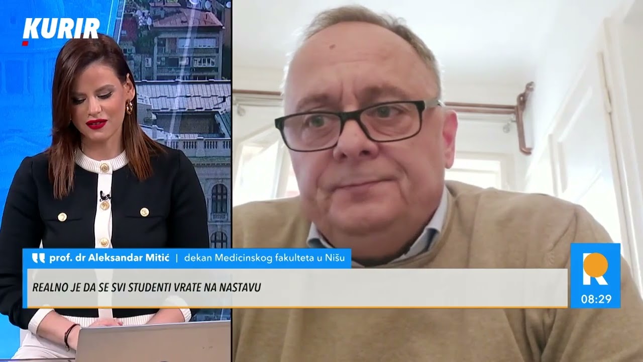 Oglasio se dekan Medicinskog fakulteta u Nišu za Kurir o otpočeloj nastavi