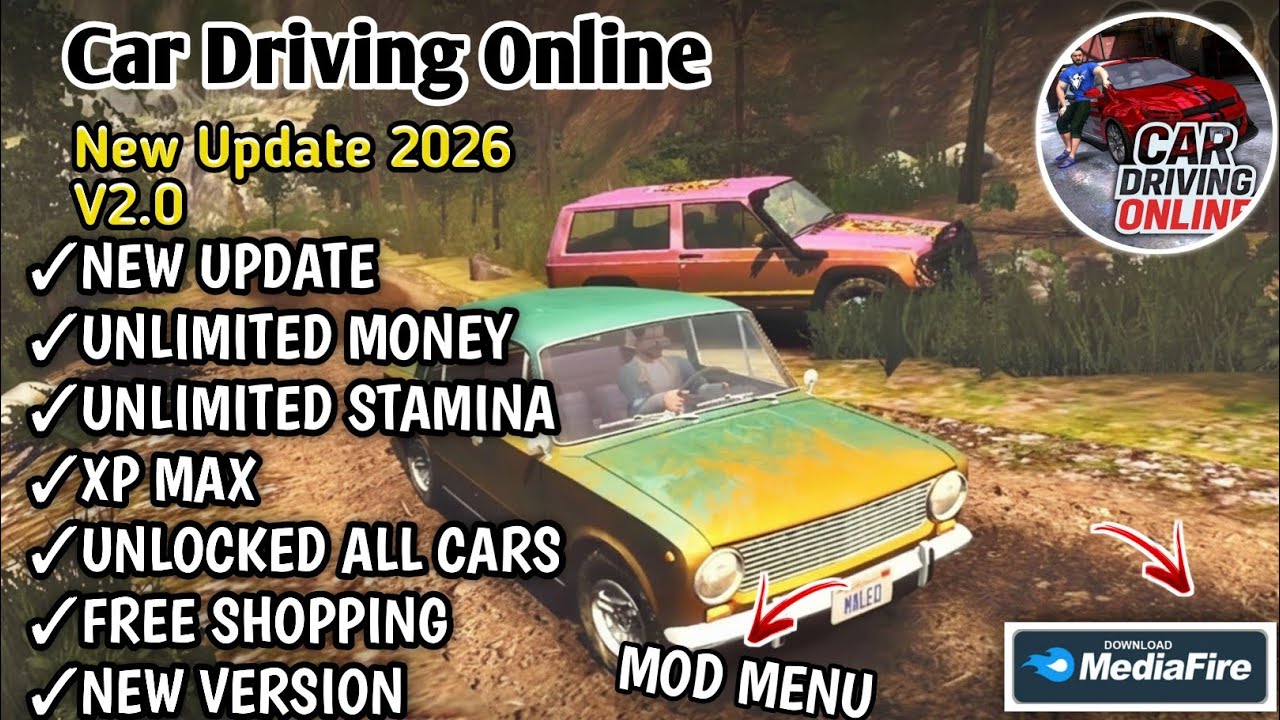 Download Car Driving Online Maleo Mod Apk V2.0 Terbaru 2026 Unlimited Money - Exp & Unlock All Cars