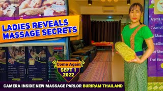 Thailand Massage Parlor Beautiful Woman Masseuse || Raw Video Come Peek Behind Curtains Secret View