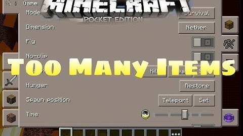 [0.12.1] Minecraft Pocket Editipn : Too Many Items Mod