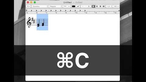Cavatina - Copy and paste music notation in TextEdit