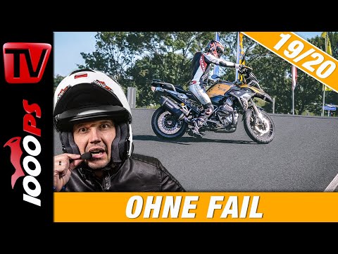 Motorrad wenden - auch in schwierigen Situationen mit Gefälle oder auf Schotter 19/20