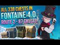 Genshin impact 40 complete chest guide 338 chests belleau region  beryl  route 2  87 chests