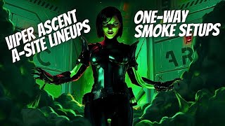 ASCENT A Site VIPER One-Way Smoke Lineups
