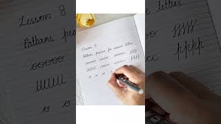 Lesson 8#Cursive writing with patterns#cursive activity #ojpkqh#shorts