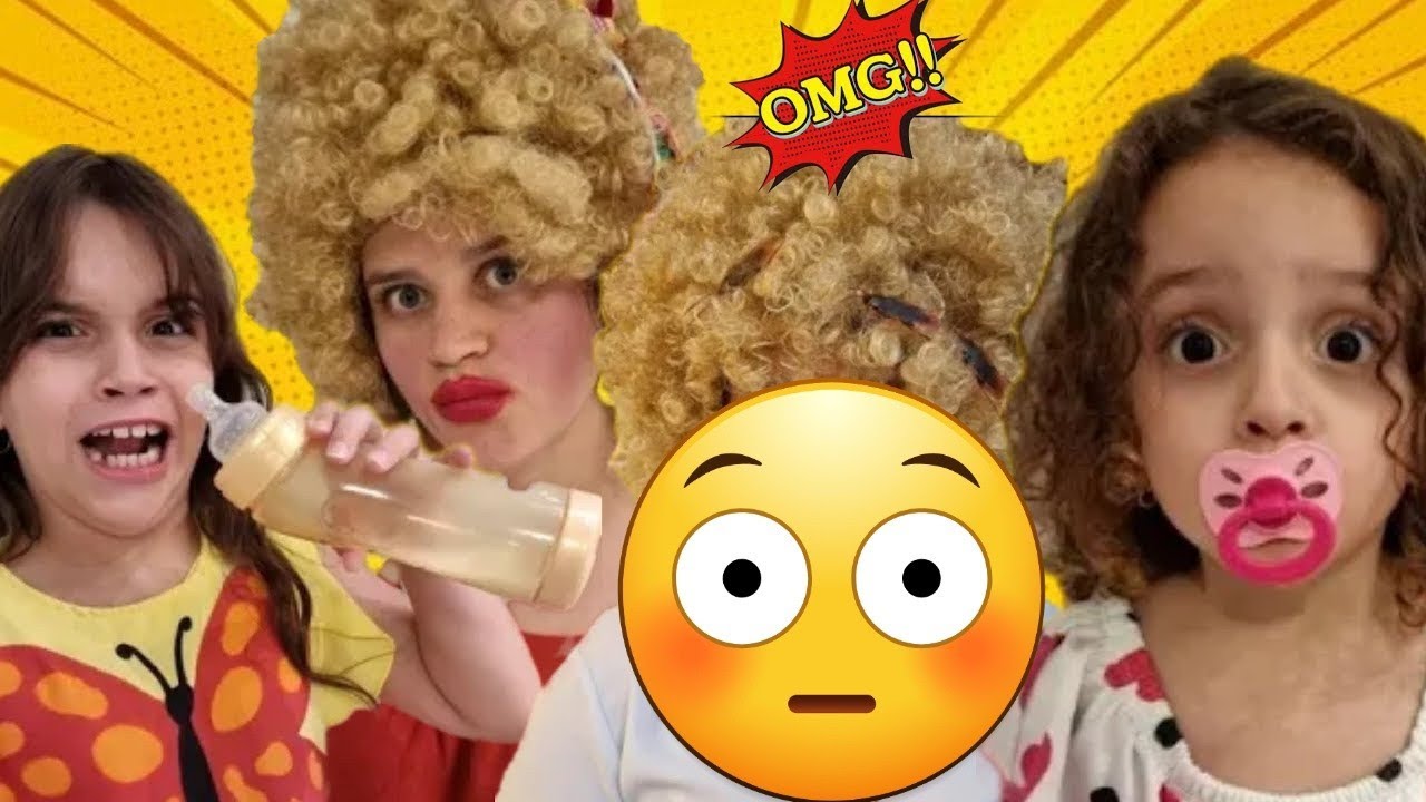 Marina e Elisa e a Nova Babá Esquisita (história engraçada para crianças)