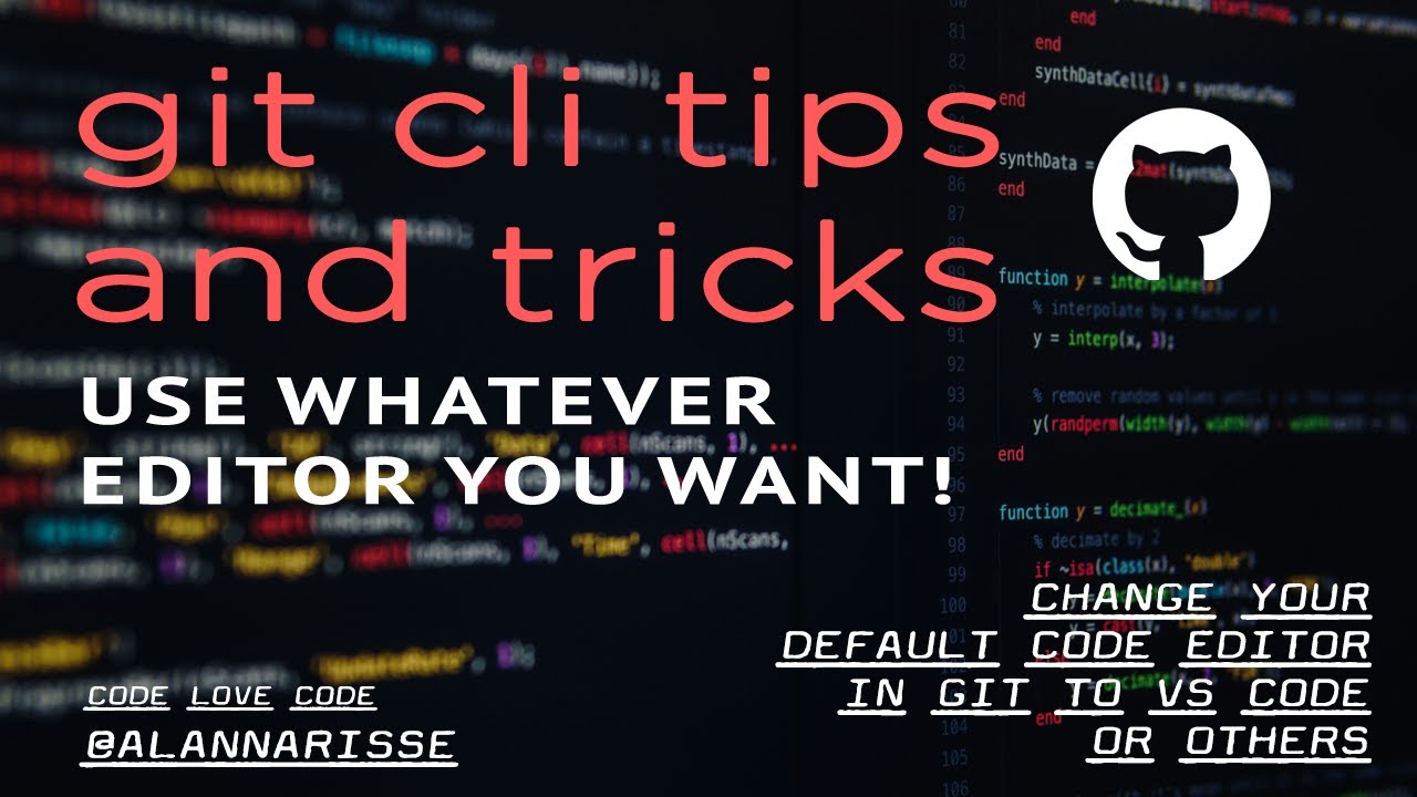 git cli - choose your favorite code editor - YouTube