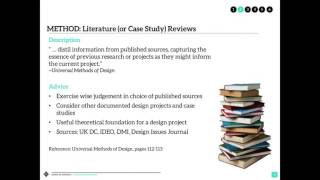 Secondary Research and Completed Research Plan