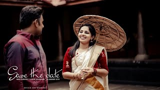Kerala Traditional Hindu Wedding | Nima + Vipin | Save the date