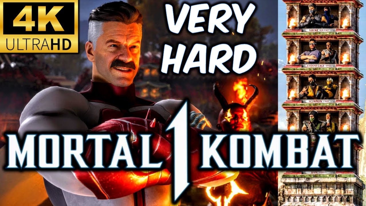 MK1 *OMNI-MAN* VERY HARD KLASSIC TOWER GAMEPLAY!! (SAREENA AS KAMEO) 4K 60 FPS (NO MATCHES LOST)