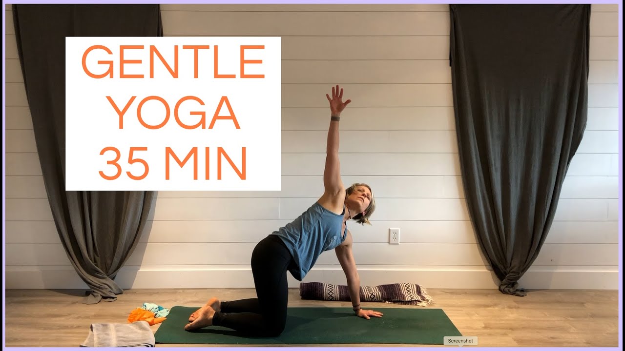 Gentle Yoga Class 35 min Jill Baker Yoga YouTube