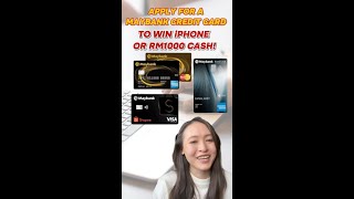 Apply For A Maybank Credit Card To Win Iphone 15 Or Rm1000 Cash