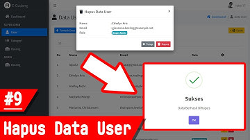 Tutorial Laravel 12 + Livewire 3 Part 9 - Cara Buat Aplikasi Gudang - Hapus Data User