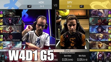 H2K Gaming vs Splyce | Week 4 Day 1 S6 EU LCS Spring 2016 | H2K vs SPY G1 W4D1