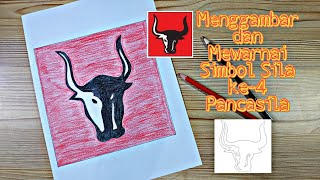 Menggambar dan Mewarnai Simbol Sila Ke-4 Pancasila Tugas Kelas 1 SD Tema 7