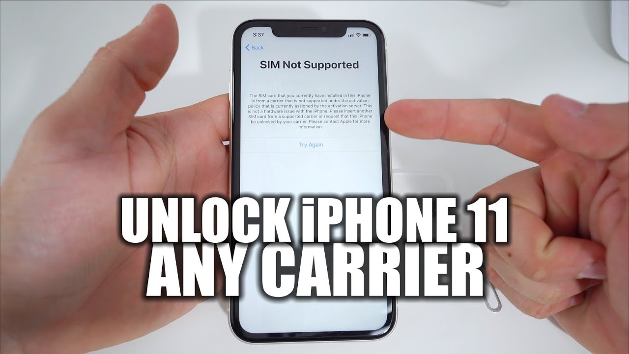 How To Unlock Iphone 11 To Use With Any Carrier In 2020 Youtube