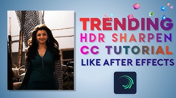 New trending HDR Sharpen 😎 CC like after effects | Alight motion tutorial | Abhi Tech Icon