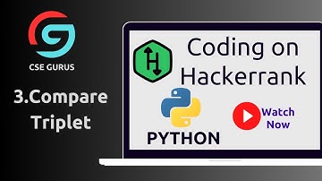 3. Compare Triplets || Hackerrank || Python