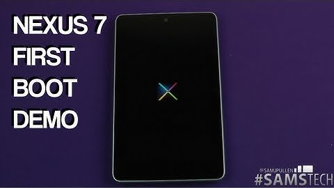 Nexus 7 First Boot Demo