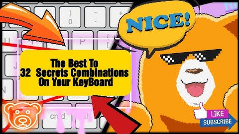 How to 32 Secret Combinations on Your Keyboard ✅ HD