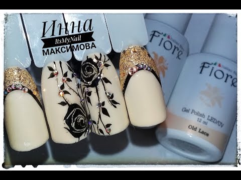 Роза на ногтях гель лаком видео уроки для начинающих пошагово