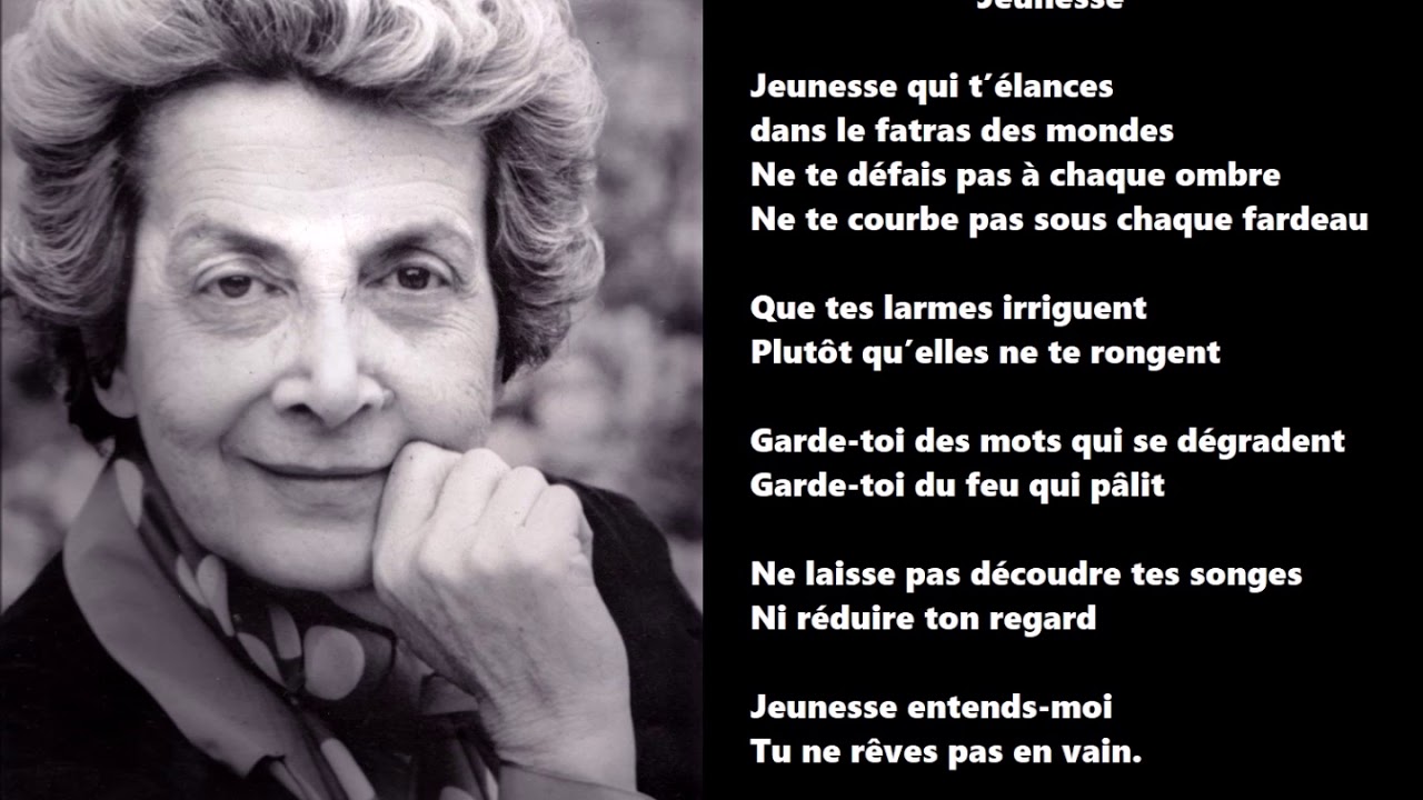 Jeunesse, Andrée Chedid - YouTube