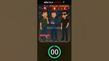 One of Them Is a Vampire! 🧛 Can You Find the Clue? | Riddle Challenge #shorts