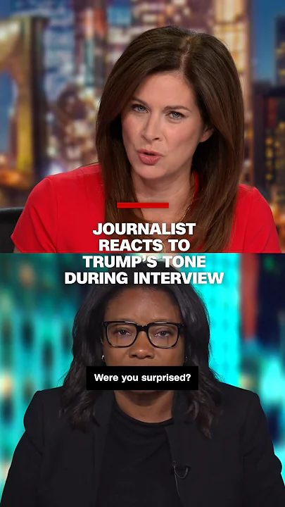 Reporter reacts to Trump’s tone during interview at Black journalists conference