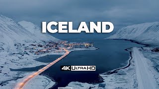 FLYING OVER ICELAND (4K UHD) 30 minute Ambient Drone Film + Music for beautiful relaxation.