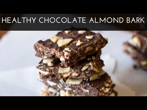 Healthy Dark Chocolate Almond bark/ BarkThins