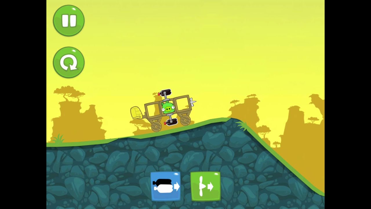 Bad Piggies - When Pigs Fly - level 2-19 Three Star Walkthrough