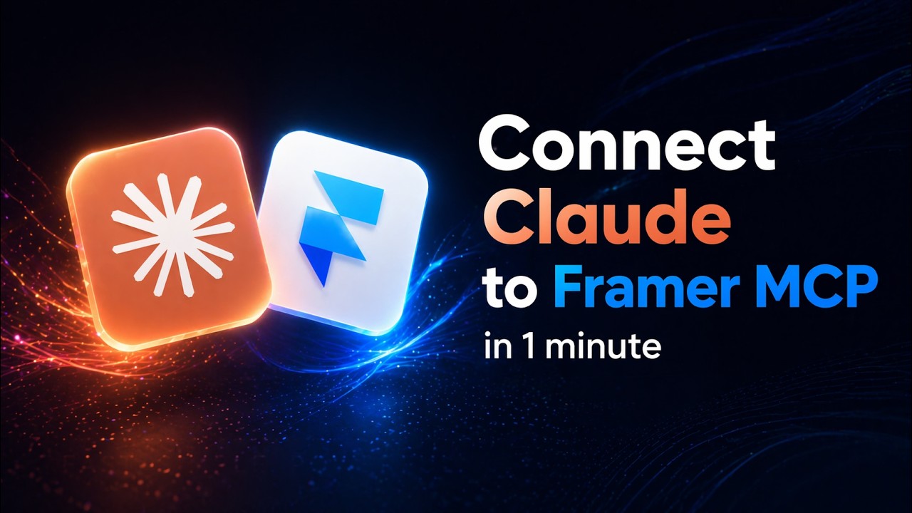 How to Connect Claude to Framer MCP in 1 Minute #framertutorial - YouTube