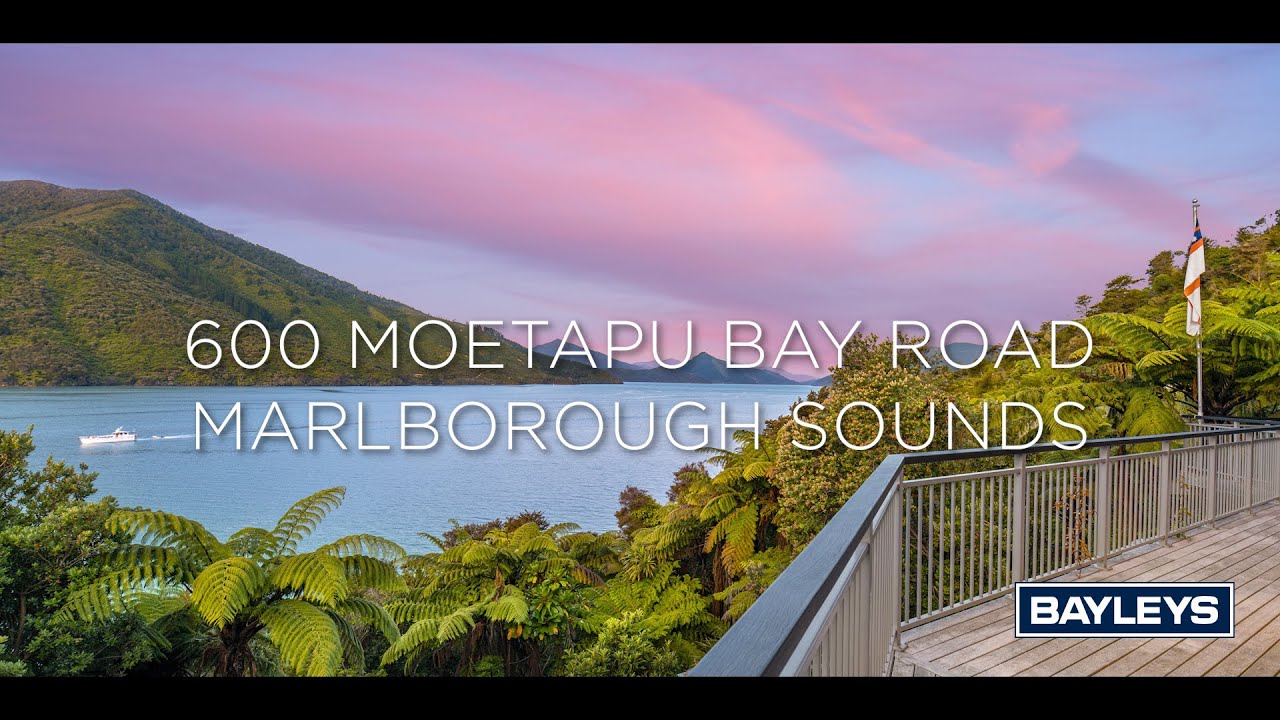 600 Moetapu Bay Rd, Marlborough Sounds, NZ 4K - YouTube